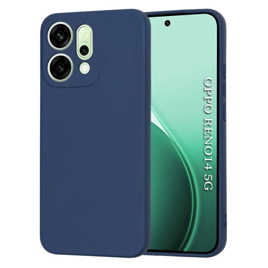 Калъф за Oppo Reno14 - Techsuit SoftFlex - Тъмносин