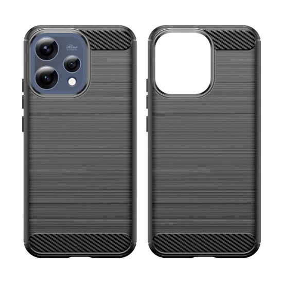 Калъф за Oppo Reno15 - Carbon Silicone - Techsuit - Черен