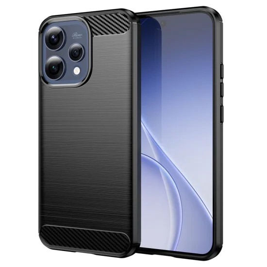 Калъф за Oppo Reno15 - Carbon Silicone - Techsuit - Черен