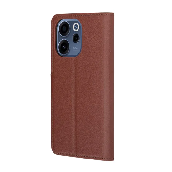 Калъф за Oppo Reno15 F / Reno15 FS 5G - Leather Folio - Techsuit - Кафяв