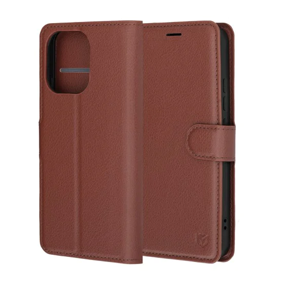 Калъф за Oppo Reno15 F / Reno15 FS 5G - Leather Folio - Techsuit - Кафяв
