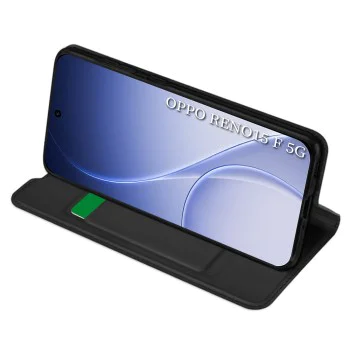 Калъф за Oppo Reno15 F / Reno15 FS 5G - Magskin Book - Techsuit - Черен