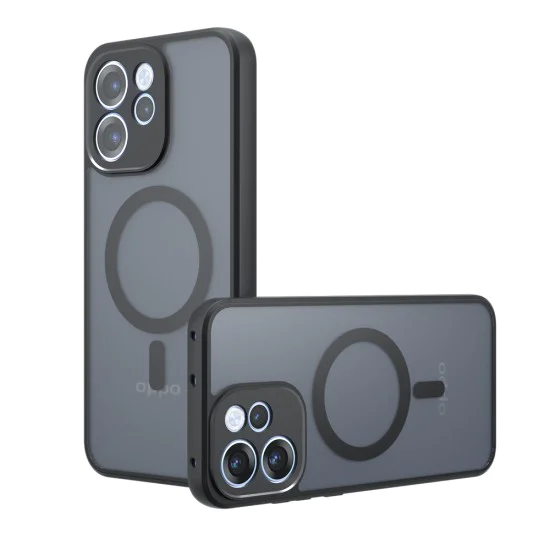 Калъф за Oppo Reno15 F / Reno15 FS 5G - PureFrost MagSafe - Techsuit - Черен (Frosted Black)