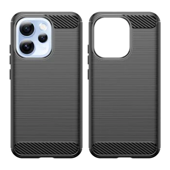 Калъф за Oppo Reno15 Pro - Carbon Silicone - Techsuit - Черен