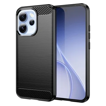 Калъф за Oppo Reno15 Pro - Carbon Silicone - Techsuit - Черен