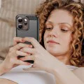 Калъф за Oppo Reno15 Pro Max - Carbon Silicone - Techsuit - Черен
