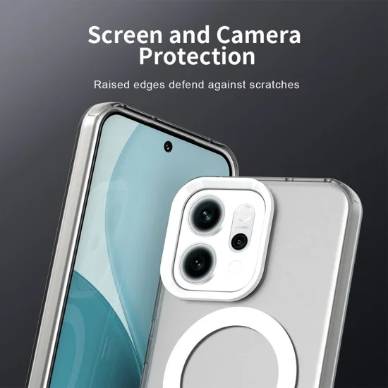 Калъф за Oppo Reno16 F / Reno16 FS - CandyCase MagSafe - Techsuit - Бял