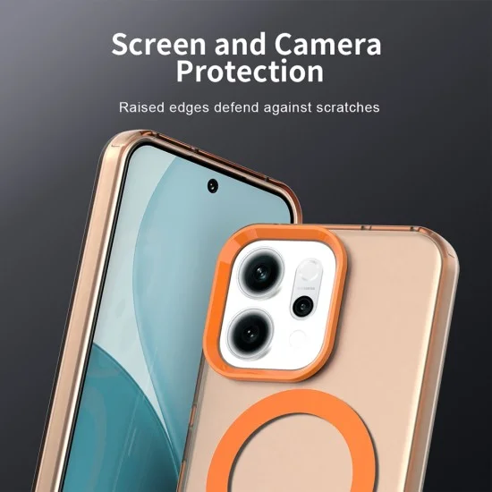 Калъф за Oppo Reno16 F / Reno16 FS - CandyCase MagSafe - Techsuit - Оранжев