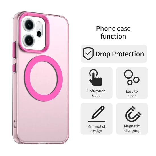 Калъф за Oppo Reno16 F / Reno16 FS - CandyCase MagSafe - Techsuit - Розов