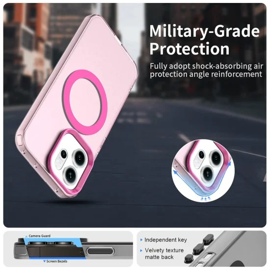 Калъф за Oppo Reno16 F / Reno16 FS - CandyCase MagSafe - Techsuit - Розов