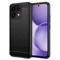 Калъф за Oppo Reno16 F / Reno16 FS - Carbon Silicone - Techsuit - Черен