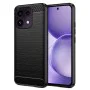 Калъф за Oppo Reno16 F / Reno16 FS - Carbon Silicone - Techsuit - Черен