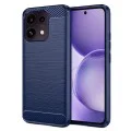 Калъф за Oppo Reno16 F / Reno16 FS - Carbon Silicone - Techsuit - Син