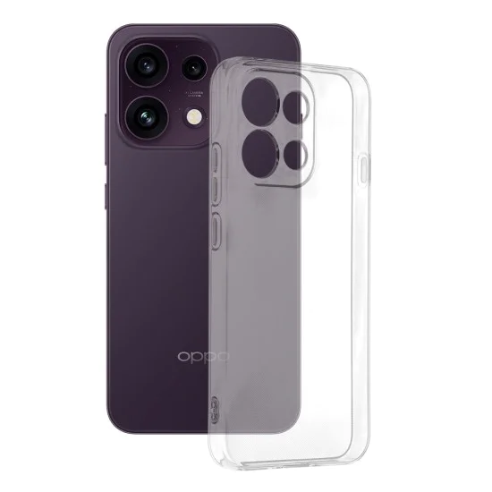 Калъф за Oppo Reno16 F / Reno16 FS - Clear Silicone - Techsuit - Прозрачен