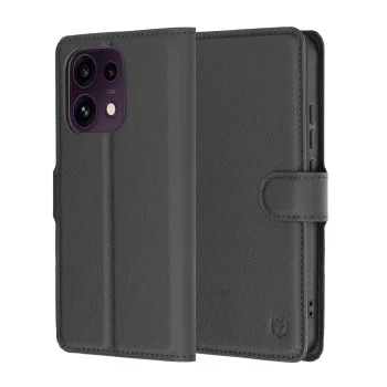 Калъф за Oppo Reno16 F / Reno16 FS - Leather Folio - Techsuit - Черен