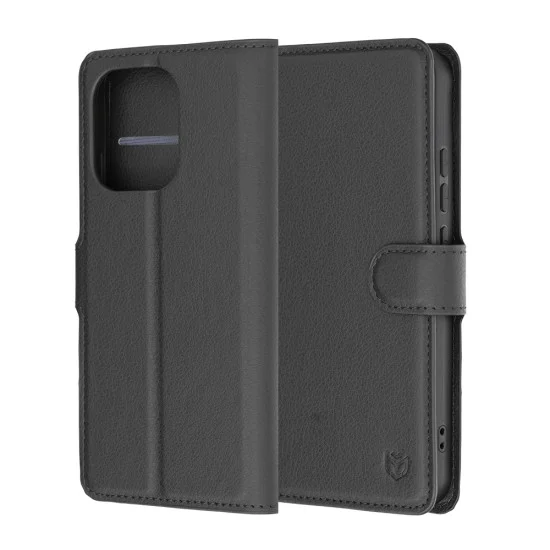 Калъф за Oppo Reno16 F / Reno16 FS - Leather Folio - Techsuit - Черен