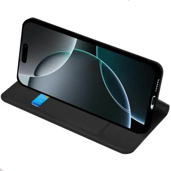 Калъф за Oppo Reno16 - Magskin Book - Techsuit - Черен