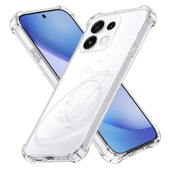 Калъф за Oppo Reno16 Pro - Shockproof Clear Silicone - Techsuit - Прозрачен