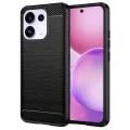 Калъф за Oppo Reno16 / Reno16 Pro - Carbon Silicone - Techsuit - Черен