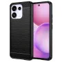Калъф за Oppo Reno16 / Reno16 Pro - Carbon Silicone - Techsuit - Черен
