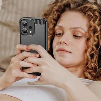 Калъф за Oppo Reno16 / Reno16 Pro - Carbon Silicone - Techsuit - Син