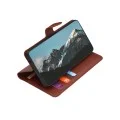 Калъф за Oppo Reno16 / Reno16 Pro - Leather Folio - Techsuit - Кафяв