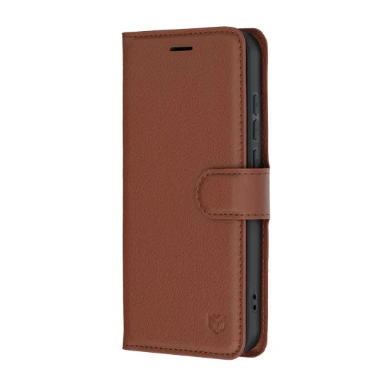 Калъф за Oppo Reno16 / Reno16 Pro - Leather Folio - Techsuit - Кафяв