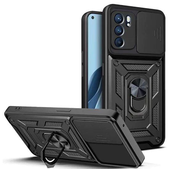Калъф за Oppo Reno6 5G - CamShield Series - черен