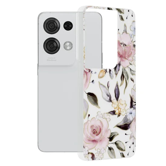 Калъф за Oppo Reno8 Pro - Marble Series - Chloe White