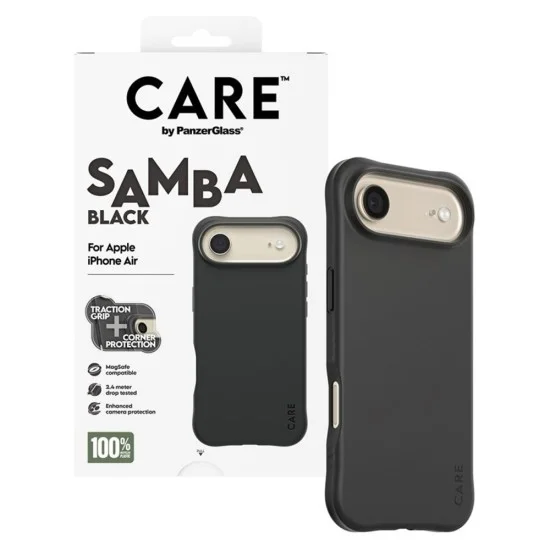 Калъф PanzerGlass® CARE Fashionable Case w. MagSafe - iPhone 17 Air - Черен