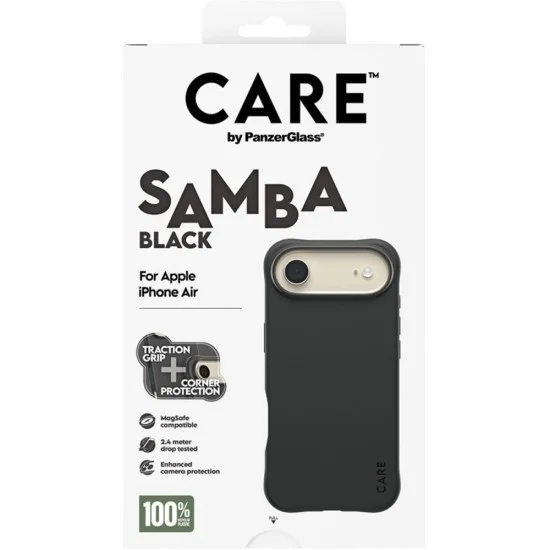 Калъф PanzerGlass® CARE Fashionable Case w. MagSafe - iPhone 17 Air - Черен