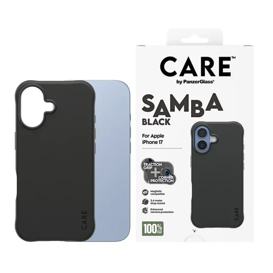 Калъф PanzerGlass® CARE Fashionable Case w. MagSafe - iPhone 17 - Черен