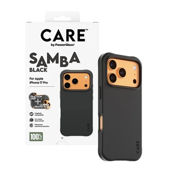 Калъф PanzerGlass® CARE Fashionable Case w. MagSafe - iPhone 17 Pro - Черен