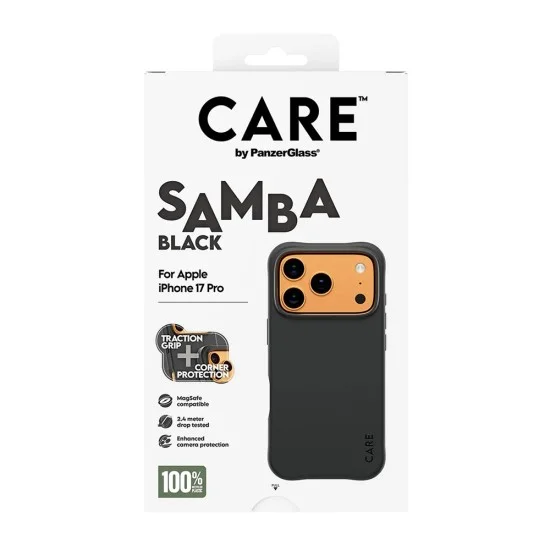 Калъф PanzerGlass® CARE Fashionable Case w. MagSafe - iPhone 17 Pro - Черен