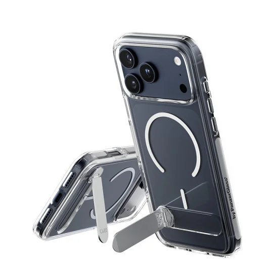 Калъф PanzerGlass® CARE Feature Kickstand MagSafe - iPhone 17 Pro Max - Прозрачен
