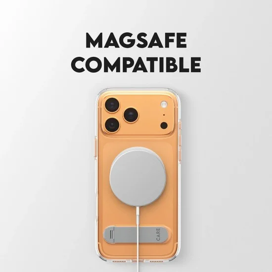 Калъф PanzerGlass® CARE Feature Kickstand MagSafe - iPhone 17 Pro Max - Прозрачен
