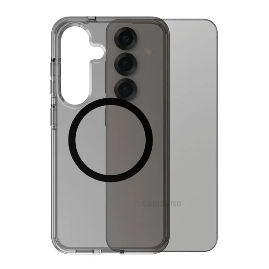 Калъф PanzerGlass® CARE Flagship Urban Combat Black Qi Compatible - Samsung Galaxy S25 - Тъмно сив