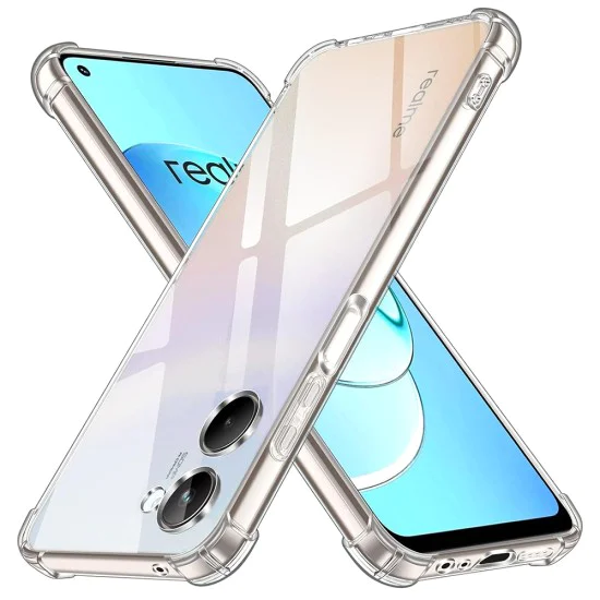Калъф за Realme 10 4G - Удароустойчив прозрачен силикон - прозрачен