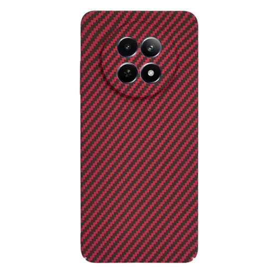 Калъф за Realme 12 / 12x - Carbonite FiberShell - Червен