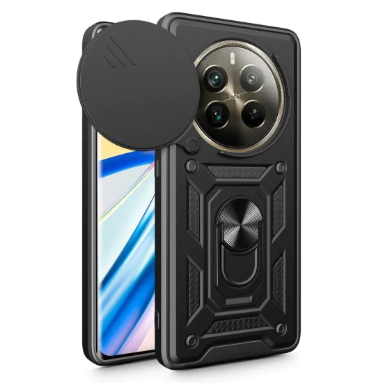 Калъф за Realme 12 Pro / 12 Pro+ - CamShield Series - черен