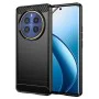 Калъф за Realme 12 Pro / 12 Pro+ - Carbon Silicone - Черен