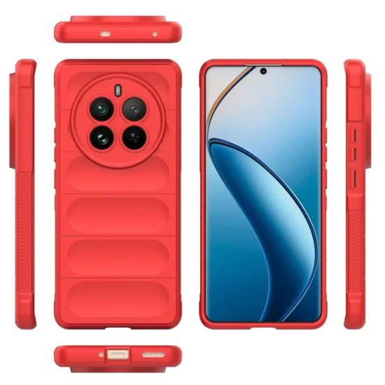 Калъф за Realme 12 Pro / 12 Pro+ - Magic Shield - Червен