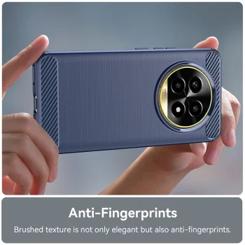 Калъф за Realme 13 Pro / 13 Pro+ - Carbon Silicone - Blue
