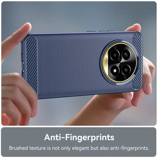 Калъф за Realme 13 Pro / 13 Pro+ - Carbon Silicone - Blue