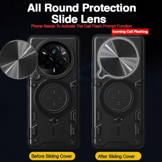Калъф за Realme 14 Pro+ - Techsuit - CamGuard Pro - Черен