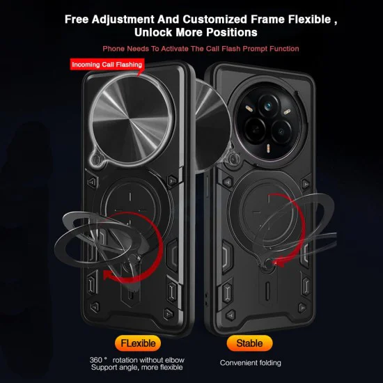Калъф за Realme 14 Pro+ - Techsuit - CamGuard Pro - Черен