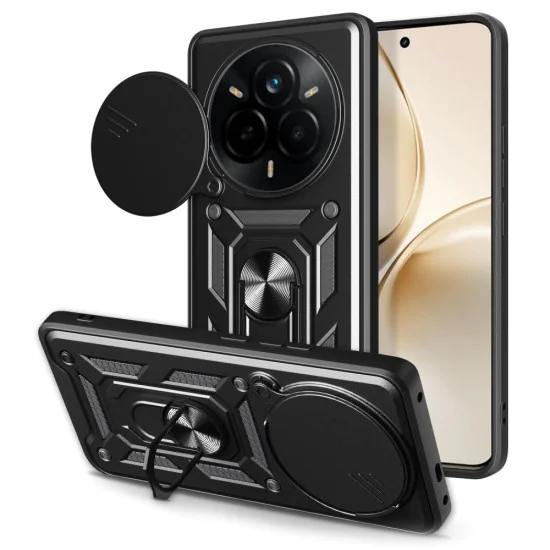 Калъф за Realme 14 Pro+ - Techsuit - CamShield Series - черен