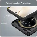 Калъф за Realme 14 Pro - Techsuit - Carbon Silicone - Черен