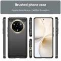 Калъф за Realme 14 Pro - Techsuit - Carbon Silicone - Черен