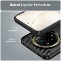 Калъф за Realme 14 Pro+ - Techsuit - Carbon Silicone - Черен